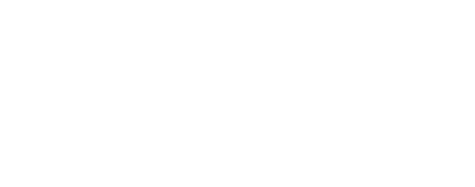 Three growing trees, drawn in line art